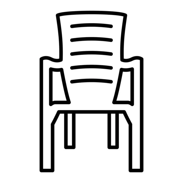 Ícone Vetor Cadeira Plástico Pode Ser Usado Para Impressão Aplicações —  Vetores de Stock