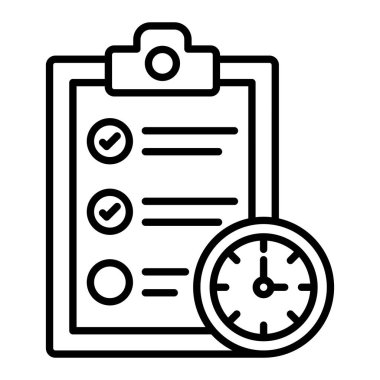 Gündem vektör simgesi. Yazdırma, mobil ve web uygulamaları için kullanılabilir.