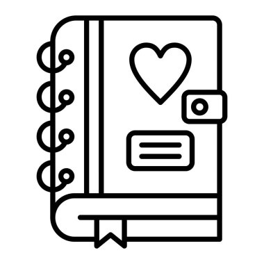 Günlük vektör simgesi. Yazdırma, mobil ve web uygulamaları için kullanılabilir.