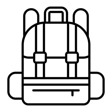 Çanta vektör simgesi. Yazdırma, mobil ve web uygulamaları için kullanılabilir.