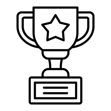Ödül vektör ikonu. Yazdırma, mobil ve web uygulamaları için kullanılabilir.