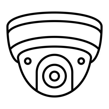 Güvenlik kamerası vektör simgesi. Yazdırma, mobil ve web uygulamaları için kullanılabilir.
