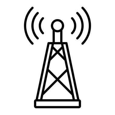 Radyo Anten vektör simgesi. Yazdırma, mobil ve web uygulamaları için kullanılabilir.
