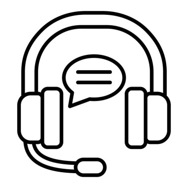 Canlı sohbet vektör simgesi. Yazdırma, mobil ve web uygulamaları için kullanılabilir.
