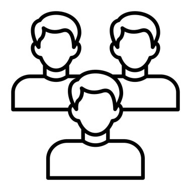 Takım vektör ikonu. Yazdırma, mobil ve web uygulamaları için kullanılabilir.