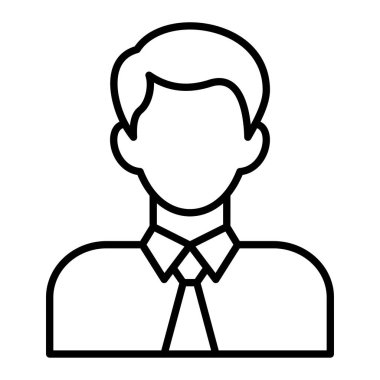 Çalışan vektör simgesi. Yazdırma, mobil ve web uygulamaları için kullanılabilir.