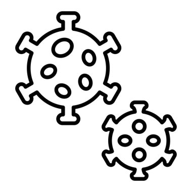 Virüs vektör simgesi. Yazdırma, mobil ve web uygulamaları için kullanılabilir.