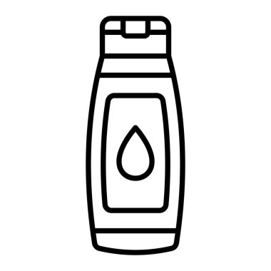 Şampuan vektör simgesi. Yazdırma, mobil ve web uygulamaları için kullanılabilir.