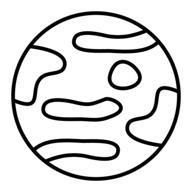 Merkür vektör simgesi. Yazdırma, mobil ve web uygulamaları için kullanılabilir.