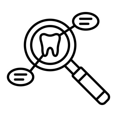 Analiz vektör simgesi. Yazdırma, mobil ve web uygulamaları için kullanılabilir.