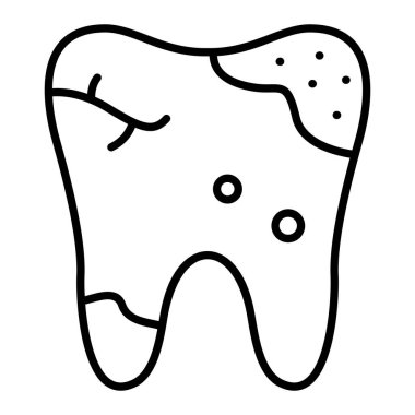 Diş Taşıyıcı vektör simgesi. Yazdırma, mobil ve web uygulamaları için kullanılabilir.