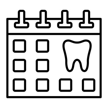 Takvim vektör simgesi. Yazdırma, mobil ve web uygulamaları için kullanılabilir.