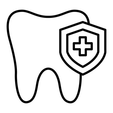 Diş bakımı vektör ikonu. Yazdırma, mobil ve web uygulamaları için kullanılabilir.