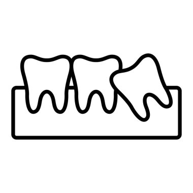 Bilgelik Diş vektör simgesi. Yazdırma, mobil ve web uygulamaları için kullanılabilir.