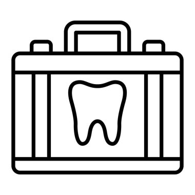 Diş kiti vektör simgesi. Yazdırma, mobil ve web uygulamaları için kullanılabilir.