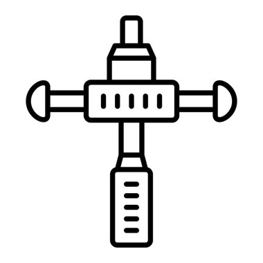 Disk Tutuklayıcı vektör simgesi. Yazdırma, mobil ve web uygulamaları için kullanılabilir.