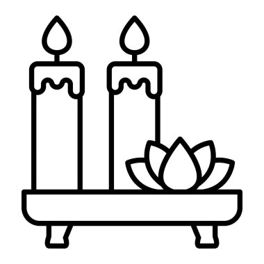 Mum vektör simgesi. Yazdırma, mobil ve web uygulamaları için kullanılabilir.