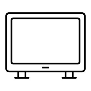 Akıllı TV vektör simgesi. Yazdırma, mobil ve web uygulamaları için kullanılabilir.