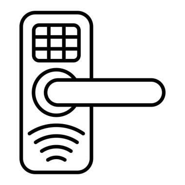 Akıllı Kilit vektör simgesi. Yazdırma, mobil ve web uygulamaları için kullanılabilir.