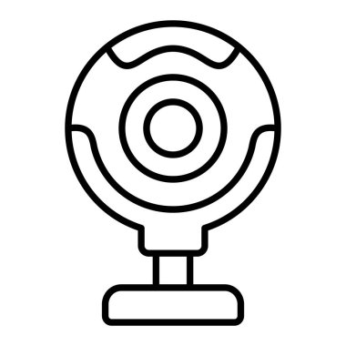 Webcam vektör simgesi. Yazdırma, mobil ve web uygulamaları için kullanılabilir.