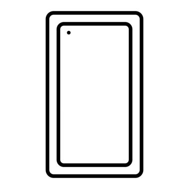 Akıllı telefon vektör simgesi. Yazdırma, mobil ve web uygulamaları için kullanılabilir.