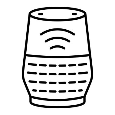 Ses Yardımcısı vektör simgesi. Yazdırma, mobil ve web uygulamaları için kullanılabilir.