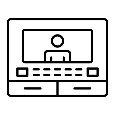 Dahili iletişim vektör simgesi. Yazdırma, mobil ve web uygulamaları için kullanılabilir.