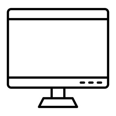 Vektör simgesini izle. Yazdırma, mobil ve web uygulamaları için kullanılabilir.