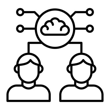 Beyin fırtınası vektör simgesi. Yazdırma, mobil ve web uygulamaları için kullanılabilir.