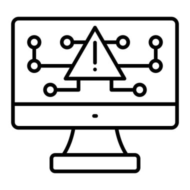 Uyarı vektör simgesi. Yazdırma, mobil ve web uygulamaları için kullanılabilir.