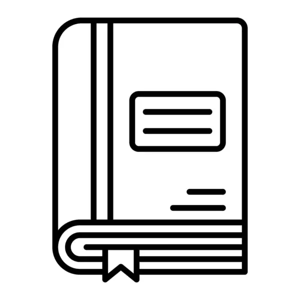 Icono Del Vector Libro Puede Utilizar Para Aplicaciones Impresión Móviles — Vector de stock