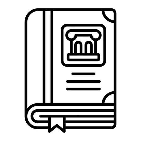Иконка Вектора Книги Истории Использоваться Печати Мобильных Веб Приложений — стоковый вектор