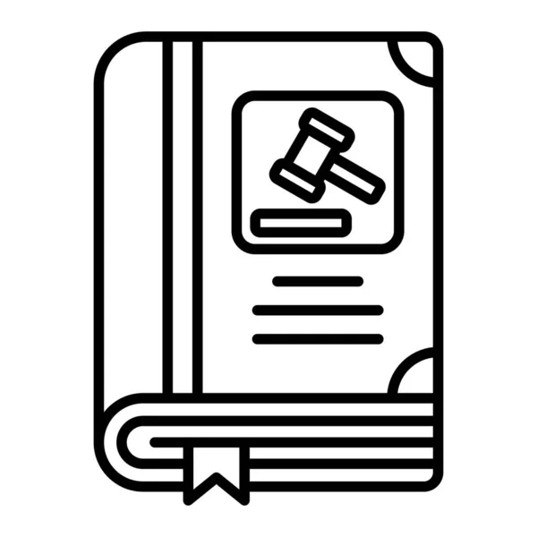 Icona Vettoriale Law Book Può Essere Utilizzato Stampa Applicazioni Mobili — Vettoriale Stock