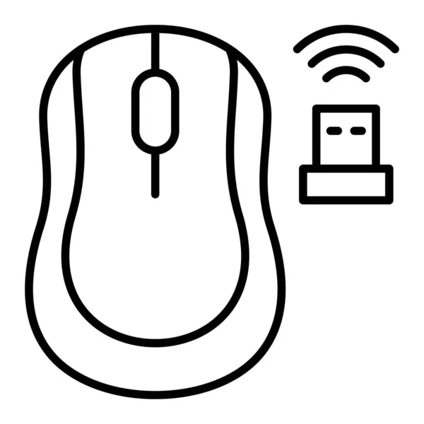 Wireless Mouse Vector Icon Can Used Printing Mobile Web Applications — Stock Vector