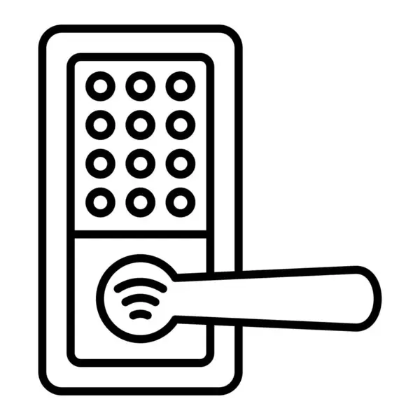 Icône Vectorielle Smart Lock Peut Être Utilisé Pour Impression Les — Image vectorielle