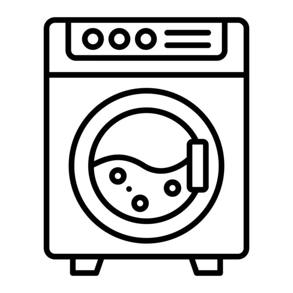 Lavadora Icono Vector Puede Utilizar Para Aplicaciones Impresión Móviles Web — Vector de stock