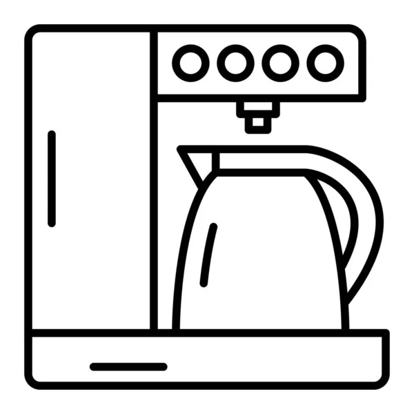 Coffee Maker Vector Icon Can Used Printing Mobile Web Applications — Stock Vector