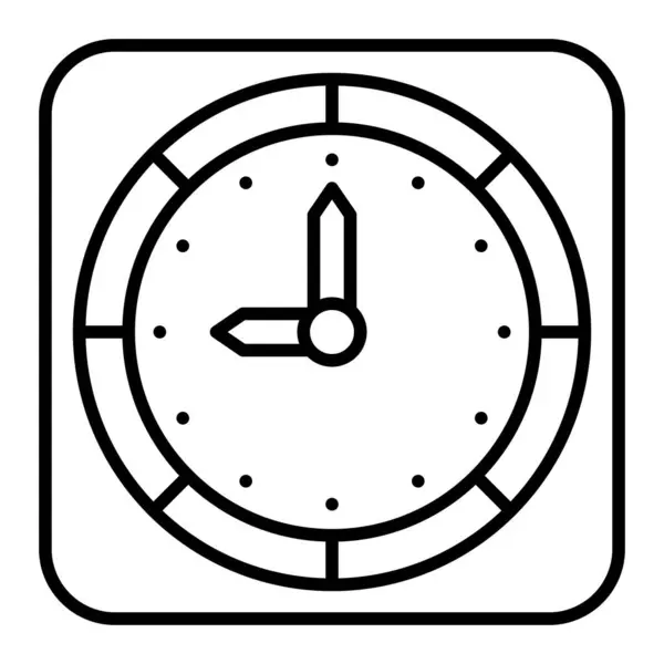 Значок Вектора Настенных Часов Использоваться Печати Мобильных Веб Приложений — стоковый вектор