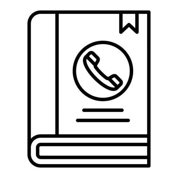 Ikona Wektora Książki Telefonicznej Może Być Stosowany Drukowania Aplikacji Mobilnych — Wektor stockowy