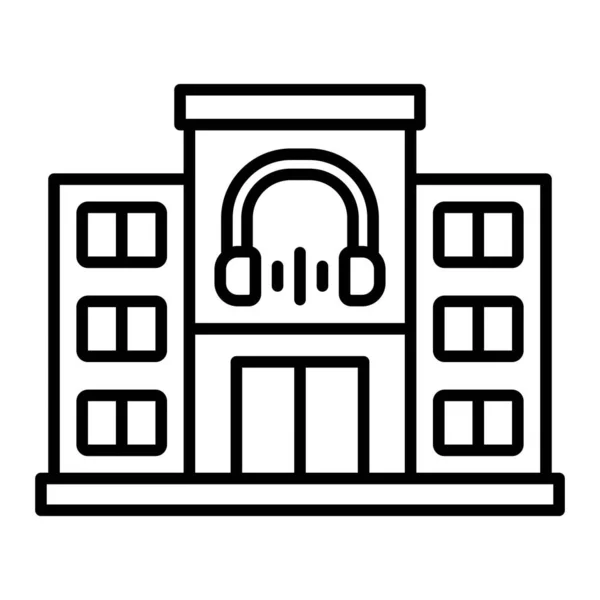 Значок Вектора Здания Использоваться Печати Мобильных Веб Приложений — стоковый вектор