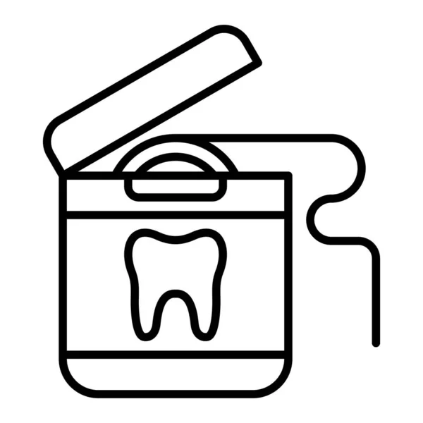 Icono Vector Floss Dental Puede Utilizar Para Aplicaciones Impresión Móviles — Vector de stock