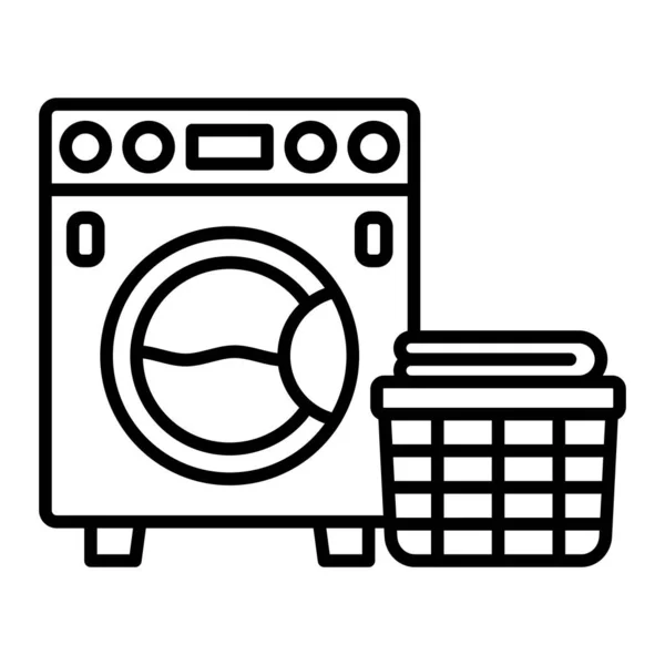 Washing Clothes Vector Icon Can Used Printing Mobile Web Applications — Stock Vector