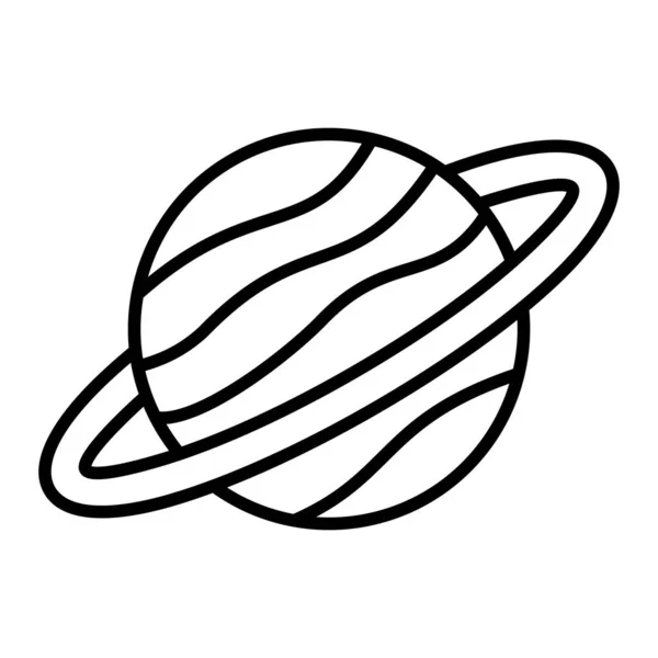 Значок Вектора Сатурна Использоваться Печати Мобильных Веб Приложений — стоковый вектор