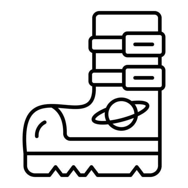 Space Boots Vector Icon Can Used Printing Mobile Web Applications — Stock Vector