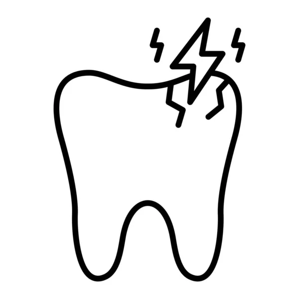 Зубний Біль Вектор Піктограма Може Використовуватися Друку Мобільних Веб Додатків — стоковий вектор