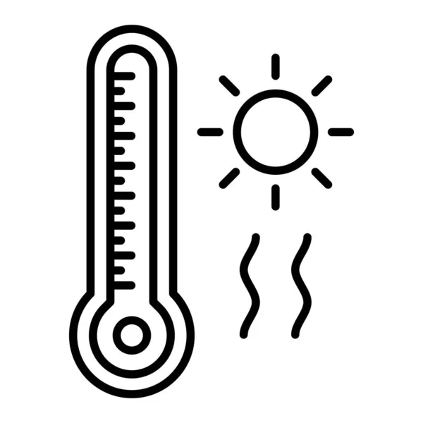 Hot Temperature Vector Icon Can Used Printing Mobile Web Applications — Stock Vector