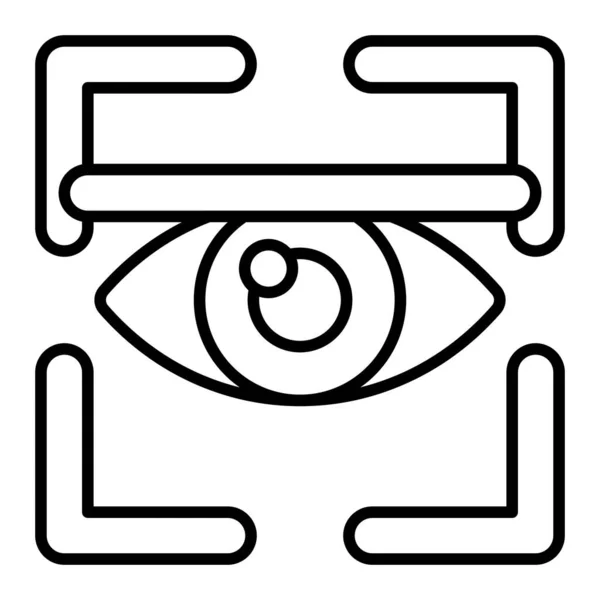Augenscanner Vektorsymbol Einsetzbar Für Druck Mobile Anwendungen Und Web Anwendungen — Stockvektor