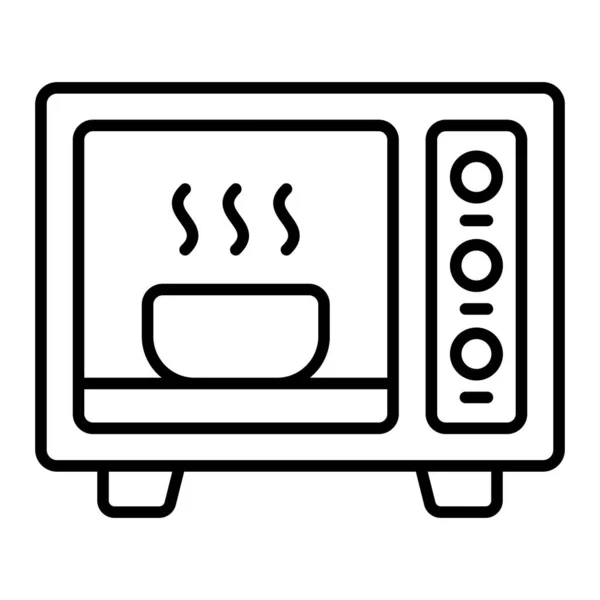 Microwave Vector Icon Can Used Printing Mobile Web Applications — Stock Vector