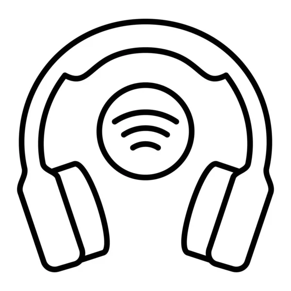 Kablosuz Kulaklık Vektör Simgesi Yazdırma Mobil Web Uygulamaları Için Kullanılabilir — Stok Vektör