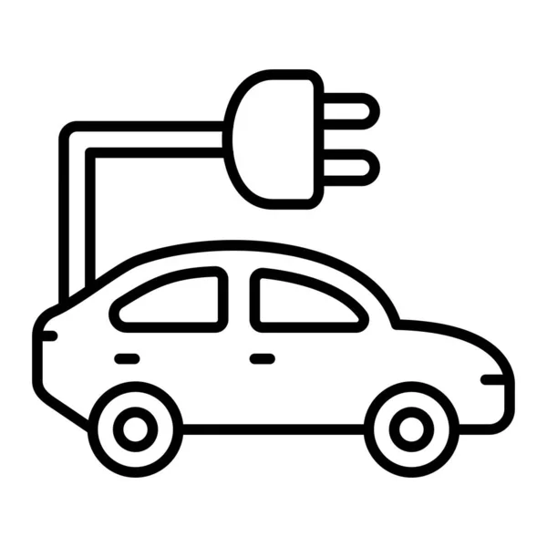 Електричний Автомобіль Вектор Значок Може Використовуватися Друку Мобільних Веб Додатків — стоковий вектор